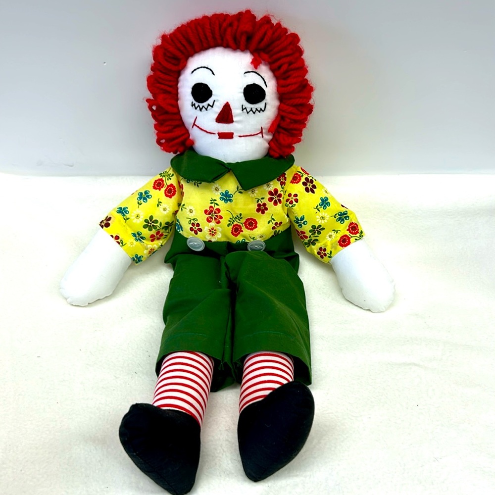 Vintage hand made Raggedy Andy 18.5” doll